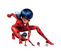 Star Cutouts SC4051 - Sagoma in cartone a forma di coccinella, altezza 93 cm, motivo: Miraculous: Tales of Ladybug & Cat Noir