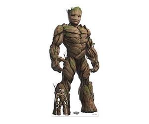 Star Cutouts SC4278 Groot - Cartone a grandezza naturale dei Guardiani della Galassia Tre Marvel ritagliato con mini