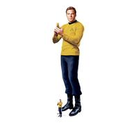 Star Cutouts SC4673 - Sagoma in cartone di Captain Kirk, altezza 179 cm, ideale per feste a tema Star Trek, feste, compleanni, collezionisti e fan, decorazioni per stanze ed eventi
