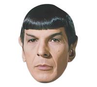 Star Cutouts SM510 Spock Mask (Leonard Nimoy) Star Trek - Tabs & Elastic - Iconico Vulcan Look per i fan della fantascienza