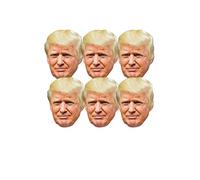 Star Cutouts SMP366 divertimento cartone da pezzi maschere di Donald Trump. Great Talking Point, divertimento per eventi e feste. Hand/a