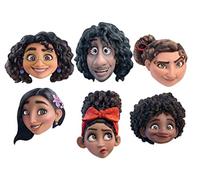 STAR CUTOUTS SMP429 Encanto Masks - Confezione da sei maschere in cartone con Mirabel, Bruno, Antonio, Luisa, Dolores e Isabela