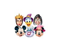 STAR CUTOUTS SMP68 - Confezione da 6 Maschere Disney Ufficiali da Strega e malvagia, Topolino, Vampiro, Minnie Paperino, Strega Ursula, Regina malvagia, Taglia Unica
