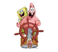 Star Cutouts SpongeBob e Patrick SC4689 - Cartone intagliato da 133 cm, prodotto ufficiale, decorazione per la stanza di compleanno