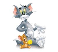 STAR CUTOUTS-TOM E JERRY SC696-Sagoma in cartone formaggio, decorazione realistica per stanze e feste, Tinta unita, LIFESIZE, SC696
