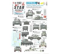 Star Decals 1/72 Cipro 1974 Parte 1 - AFV Turco E Greco Ciproti