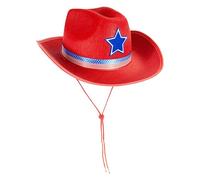 Star Decors Cappello a tema occidentale con tesa larga per festival di musica e giorni di indipendenza riunione Dressingup