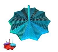 Star di Fidget sensoriale espanso in 3D, estasi frattale espandibile con manico, design a spirale vorticoso a nido d'ape, per adulti, perfetti, vacanze, Halloween (BIG,Blue)
