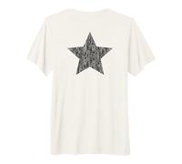 Star Distressed Retro Vintage Grunge Red Graphic Maglietta Premium