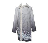 STAR DUST Vestaglia con Bottone, Kimono Abito casa Donna Micropile Made in Italy (Vestaglia Bottone RAVEL Nero, L)