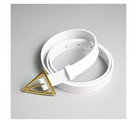 `Star Empty Cintura Decorativa Cintura a Fibbia Triangolare, colorazione a Doppia Faccia, Fluido Pelle Femminile Puro, collocazione Interamente Partita con Gonna, Cintura Decorativa Femminile