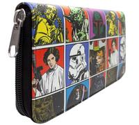 Star Eroi & Cattivi Wars Montaggio Borsa/Portamonete Clutch Coin Pocket & Card Holder, Multicolore