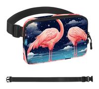 Star Flamingo-701 Marsupio da uomo e donna, marsupio con tracolla regolabile, borsa a tracolla alla moda per viaggi all'aperto, corsa, escursionismo, multicolore, 4 x 23 x 15 cm, Multicolore,