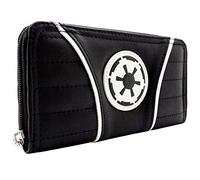 Star Galactic Wars Empire Imperial Ufficiali Borsa/Portamonete Clutch Tasca Monete & Carte, Nero