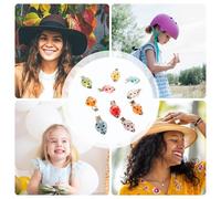 Star Hair Clips - ABS 2.4x1.5cm | Candy Color Barrettes Hair with Luminous Ladybug Design, Cute Styling, Non-slip Hairs Catch | Teens Kids Girls Party School Outdoor