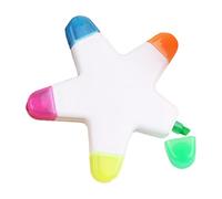 Star Highlighter - Penna fluorescente, set di pennarelli luminosi | vivaci inchiostri veloci per ufficio, morbido grip stationery, strumento di disegno artistico, Multi Color -Highl