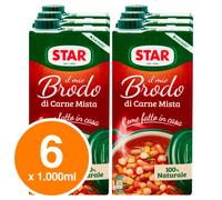 Star il Mio Brodo Pollo o Carne Mista 100% Naturale Senza Glutine Conservanti 1L