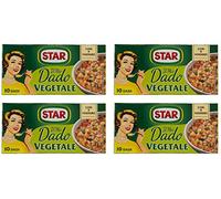 Star: "Il Mio Dado Vegetale" Cubetti di Bouillon, Gusto Vegetale - Confezione da 4 Scatole da 10 Cubetti, 10 g Ogni Cubo