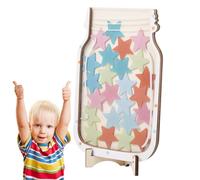 Star Jar Reward | Grafico della bacheca di stelle e dinosauro, grafico del comportamento divertente e motivazionale, barattolo di ricompensa per ragazzi e ragazze