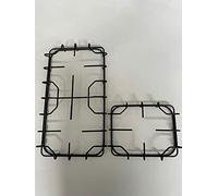 Star Kit 2 griglie in filo smaltato nero lucido 417 x 225 mm. 177 x 225 mm.