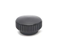 Star Knobs M10 - Manopole a testa tonda con impugnatura in bachelite, filettatura femmina, colore: nero