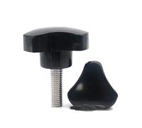 Star Knobs M6 x 15 mm Testa Triangolo Vite Dadi di Bloccaggio Manopole Manopole Filettatura Femminile Manico Bachelite Nero