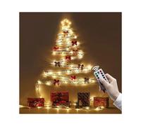 Star lights Christmas decoration ribbon lights string LED colored lights Christmas tree hanging ambient lights