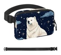 Star Lovely Polar Bear-1707 - Marsupio unisex, alla moda, sportivo, sottile, alla moda, per jogging, escursionismo, escursionismo, donna, uomo, multicolore, 4 x 23 x 15 cm