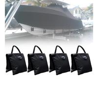 STAR MARINE Sacco di sabbia per copertura barca, kit di ormeggio di grado marino, accessori per barche, sacchi di sabbia antivento, capacità di 4,5 kg, 4 pezzi (sacca d'acqua, 4 pezzi)