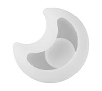 Star Moon Heart Candlestick - Luci da tè a forma di luna con cuore | Stampo in silicone lunare lunare verde dovere | Stampo per candelieri Star Moon | artigianali in silicone