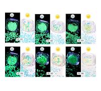 Star Moon Nail Art Glow Paillettes coriandoli per unghie acriliche in resina artigianale decorazione per feste in polvere di rosmarino