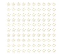 Star Moon Paperclips - Clip in metallo decorativo, porta durevoli, materiali per la scuola multiuso, presa per documenti e segnalibri, 100 pezzi nella scatola portatile (type 1)