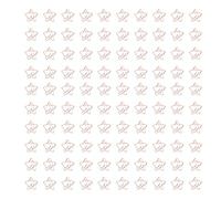 Star Moon Paperclips - Clip in metallo decorativo, porta durevoli, materiali per la scuola multiuso, presa per documenti e segnalibri, 100 pezzi nella scatola portatile (type 2)