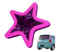 Star Neon Window, Solar Car Lamp, Compact Ambient Light, Reliable Interior Suction Cup Fixture, Practical Truck Van Bus Taxi Road Trip Helper, Automotive Gear for Driveway, Parking, Travel, 12x8cm