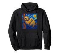Star Night Lounge Sky Funny Animal Mosaico Bradipo addormentato Felpa con Cappuccio