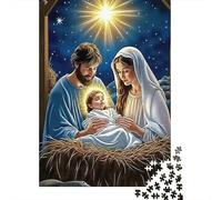 Star of Bethlehem Puzzle in Pezzi Holy Infant 1000 Pezzi Carta Riciclata Per Donne, Regali Per Uomini Puzzle Estremamente Difficile E Stimolante 38x26cm/1000pcs