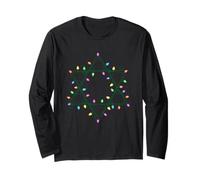 Star of David - Luci Natalizie Colorate Maglia a Manica