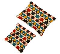 Star of David - Trousse per cosmetici, tascabile, impermeabile, da viaggio, senza cerniera, da donna, Multicolore 08, 7.1x5.8 inch/4.7x4.5 inch