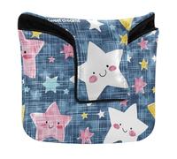 Star Of Good Dreams, copertura per mazza da putter, con chiusura magnetica, per uomini e donne, in pelle sintetica