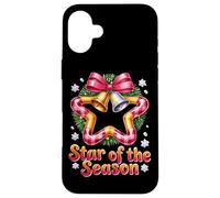 Star Of The Season Campane di Natale Gioia Custodia per iPhone 16 Plus