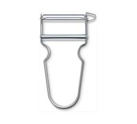 Star Peeler, Double Edged Blade, Ultra-sharp Straight Cut, Stainless Steel (style One)