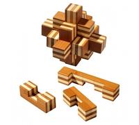 Star-Puzzle - Bambù - 9 Pezzi Del Puzzle - Gioco di Riflessione Pazienza