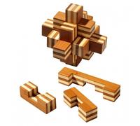 Star-Puzzle - Bambù - 9 Pezzi Del Puzzle - Gioco di Riflessione Pazienza