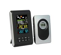 Star river Wireless Weather Clock - Wireless Indoor And Outdoor Thermometer - Alarm Clock - Weather Station - Temperature And Humidity Monitoring Instrument - 2 Colors to Choose from
