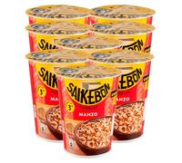 Star Saikebon Noodles Gusto Manzo Nudolini Istantanei Orientali alla Farina di Frumento Pronti in 3 Minuti - 8 Confezioni da 60g