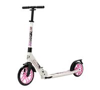 STAR SCOOTER Monopattino per bambini de 8-16 anni e adulti | City Scooter 2 ruote 255mm pieghevole con manubrio regolabile | Bianco