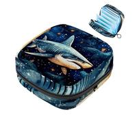 Star Shark-1410 Borsa per il primo ciclo mestruale per ragazze e donne, sacchetto per coppette mestruali femminili borse per tamponi mestruali Holde