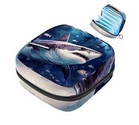 Star Shark-1443 Borsa per il primo ciclo mestruale per ragazze e donne, sacchetto per coppette mestruali femminili borse per tamponi mestruali Holde