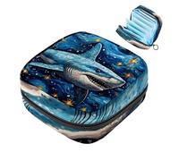 Star Shark-1476 Borsa per il primo ciclo mestruale per ragazze e donne, sacchetto per coppette mestruali femminili borse per tamponi mestruali Holde