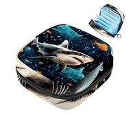 Star Shark-1509 Borsa per il primo ciclo mestruale per ragazze e donne, sacchetto per coppette mestruali femminili borse per tamponi mestruali Holde